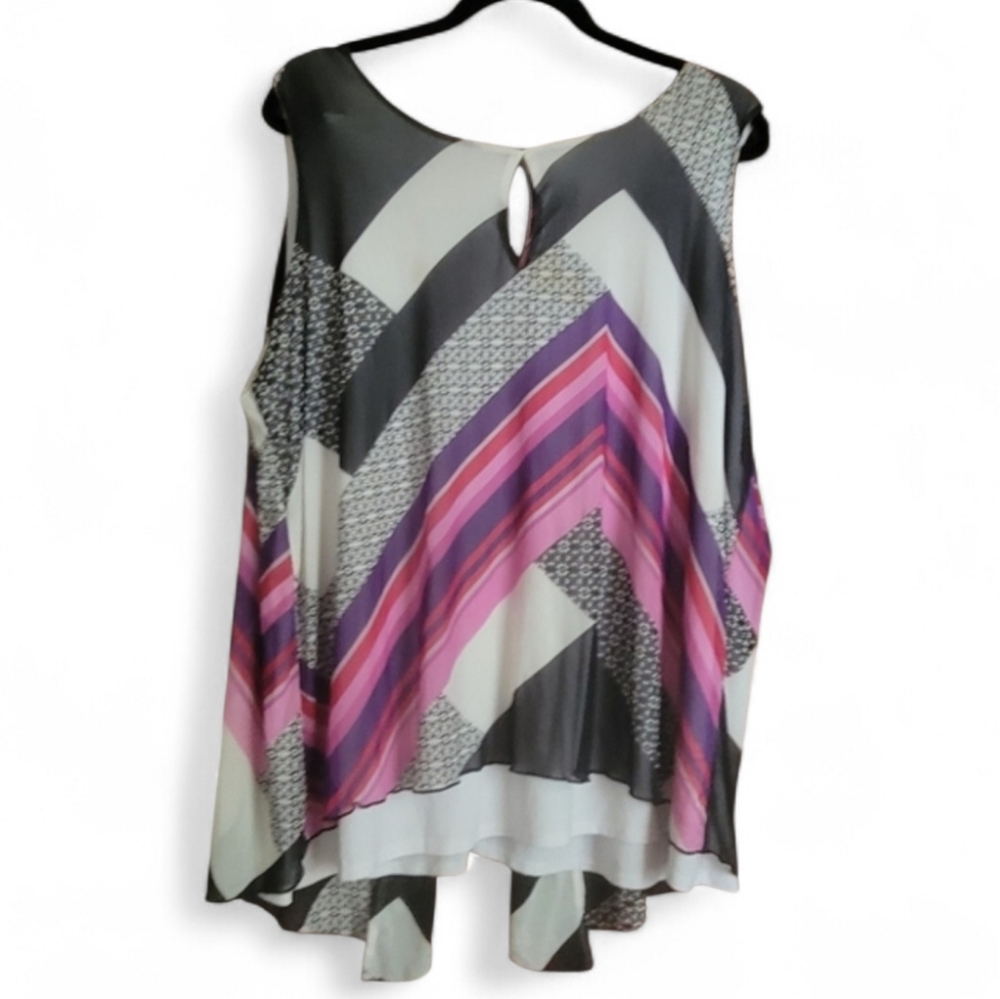 Colorful Geometric Patterned Tank Top